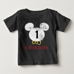 Mickey Mouse Icon 1st Birthday Baby T-Shirt
