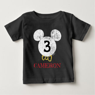 Mickey Mouse Icon 3rd Birthday Baby T-Shirt