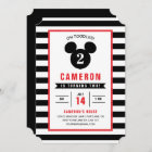 Mickey Mouse | Icon Black & White Striped Birthday