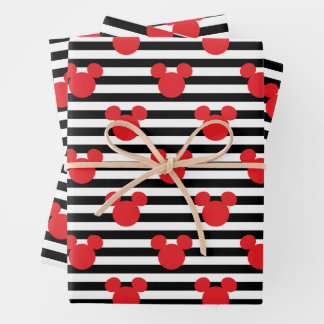 pink and white striped wrapping paper