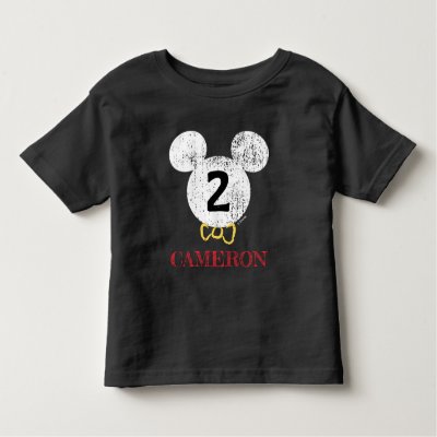 Mickey Mouse Personalized First Birthday Baby T Shirt Zazzle Com