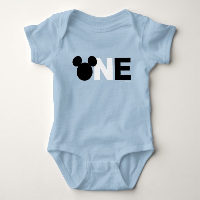 Mickey Mouse | Icon First Birthday Baby Bodysuit (Front)