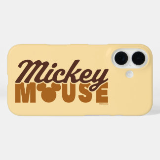 Mickey Mouse Icon Name Typography iPhone 16 Case