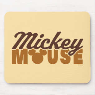 Mickey Mouse Icon Name Typography Pad