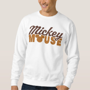 Mickey Mouse Icon Name Typography Sweatshirt