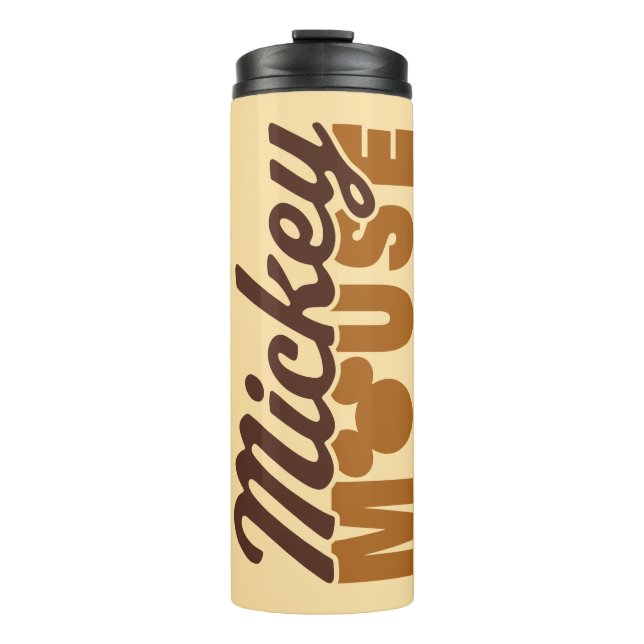 Mickey Mouse Icon Name Typography Thermal Tumbler (Front)