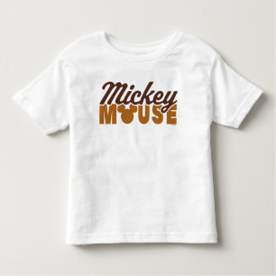 Mickey Mouse Icon Name Typography Toddler T-shirt