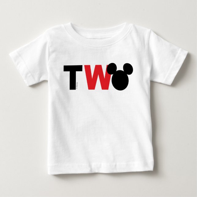 Mickey Mouse | Icon Second Birthday Baby T-Shirt (Front)