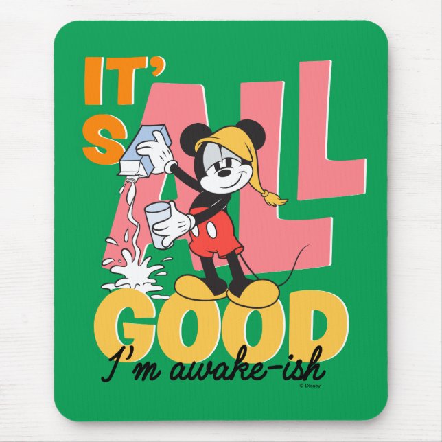 Mickey Mouse I'm Awake-ish Pad (Front)