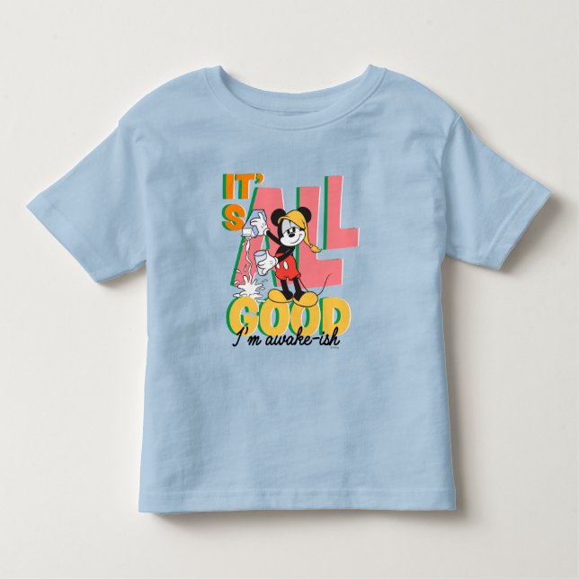 Mickey Mouse I'm Awake-ish Toddler T-shirt (Front)
