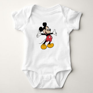 Mickey Mouse image one piece Baby Bodysuit