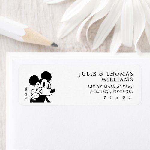 Mickey Mouse  Joint Kids Birthday  Label