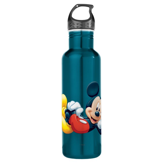 Mickey Mouse Laying Down 2 Water Bottle (Front)