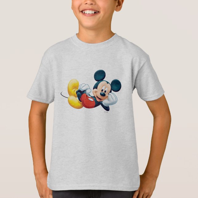 Mickey Mouse Laying Down T-Shirt (Front)