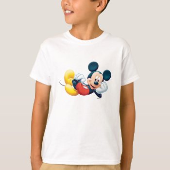 Mickey Mouse Laying Down T-shirt by MickeyAndFriends at Zazzle