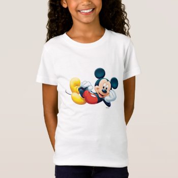 Mickey Mouse Laying Down T-shirt by MickeyAndFriends at Zazzle