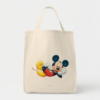 Mickey Mouse Laying Down Tote Bag by MickeyAndFriends at Zazzle