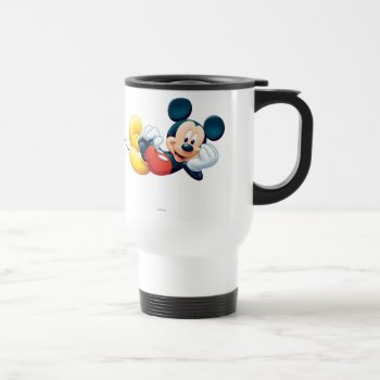 Mickey Mouse Laying Down Travel Mug by MickeyAndFriends at Zazzle