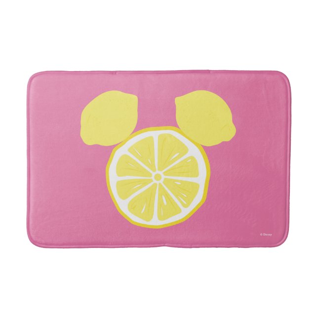 Mickey Mouse Lemon Icon Bath Mat (Front)