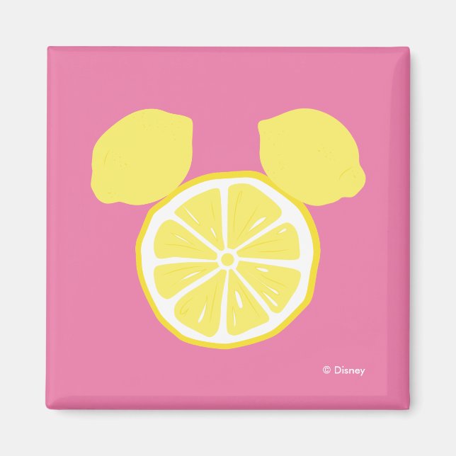 Mickey Mouse Lemon Icon Magnet (Front)