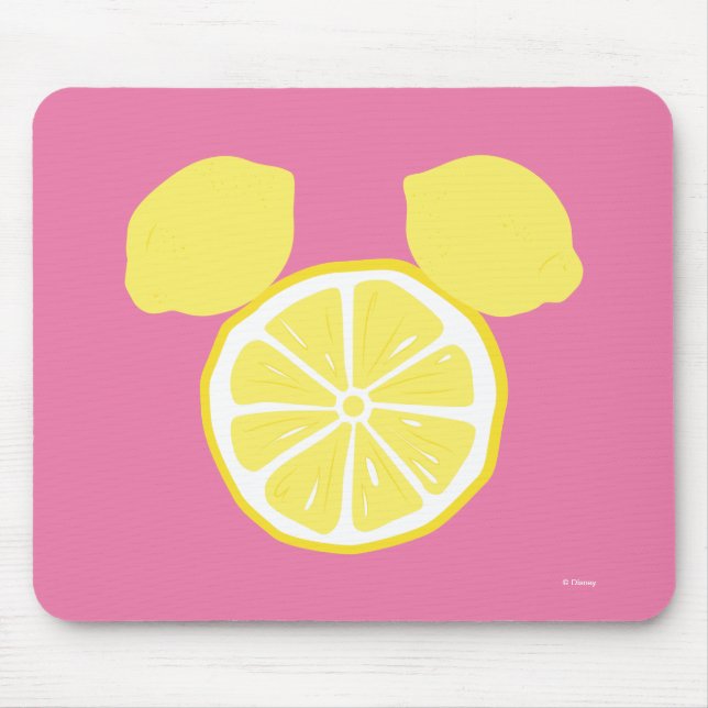 Mickey Mouse Lemon Icon Mouse Pad (Front)