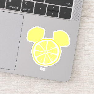 Mickey Mouse Lemon Icon   Name Sticker