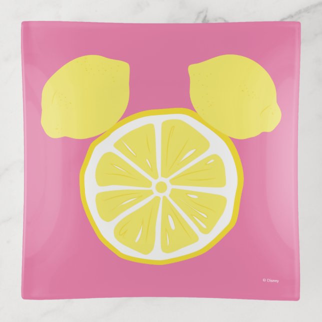 Mickey Mouse Lemon Icon Trinket Tray (Front)