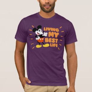 Mickey Mouse   Living My Best Life T-Shirt