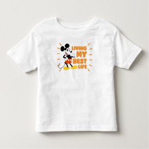 Mickey Mouse Living My Best Life Toddler T-shirt