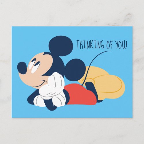 Mickey Mouse _ Lost in Thought Postcard