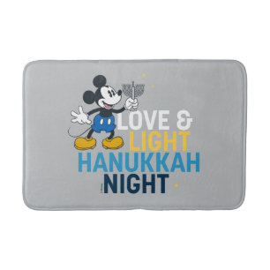 Mickey Mouse   Love & Light Hanukkah Night Bath Mat