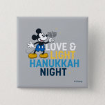 Mickey Mouse | Love & Light Hanukkah Night Button<br><div class="desc">Check out this Hanukkah graphic featuring Mickey Mouse and the saying,  "Love & Light Hanukkah Night."</div>