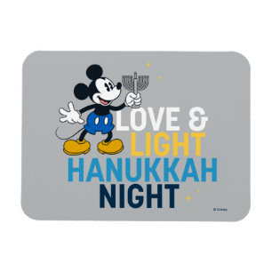 Mickey Mouse Love & Light Hanukkah Night Magnet