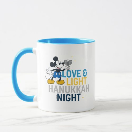 Mickey Mouse  Love  Light Hanukkah Night Mug