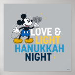 Mickey Mouse | Love & Light Hanukkah Night Poster<br><div class="desc">Check out this Hanukkah graphic featuring Mickey Mouse and the saying,  "Love & Light Hanukkah Night."</div>