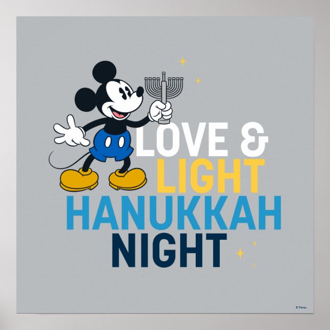 Mickey Mouse | Love & Light Hanukkah Night Poster (Front)