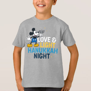 Mickey Mouse Love & Light Hanukkah Night T-Shirt