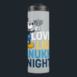 Mickey Mouse | Love & Light Hanukkah Night Thermal Tumbler<br><div class="desc">Check out this Hanukkah graphic featuring Mickey Mouse and the saying,  "Love & Light Hanukkah Night."</div>