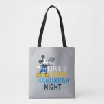 Mickey Mouse | Love & Light Hanukkah Night Tote Bag<br><div class="desc">Check out this Hanukkah graphic featuring Mickey Mouse and the saying,  "Love & Light Hanukkah Night."</div>