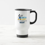 Mickey Mouse | Love & Light Hanukkah Night Travel Mug<br><div class="desc">Check out this Hanukkah graphic featuring Mickey Mouse and the saying,  "Love & Light Hanukkah Night."</div>