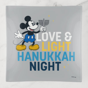 Mickey Mouse Love & Light Hanukkah Night Trinket Tray