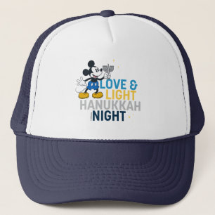 Mickey Mouse Love & Light Hanukkah Night Trucker Hat
