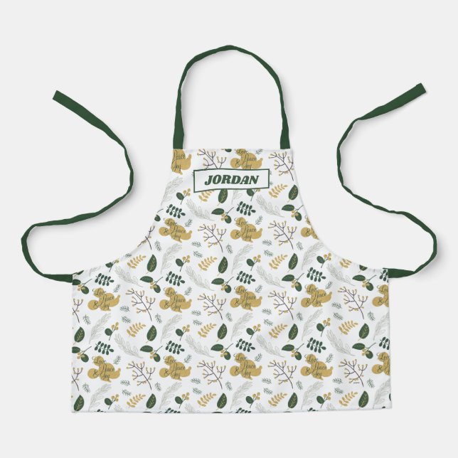 Mickey Mouse | Love, Peace & Joy Pattern Apron (Front)