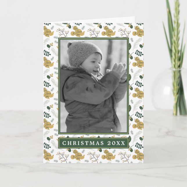 Mickey Mouse | Love, Peace & Joy Pattern Card (Front)