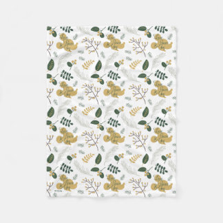 Mickey Mouse | Love, Peace & Joy Pattern Fleece Blanket