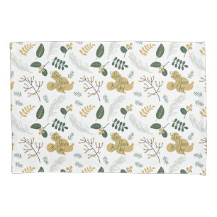 Mickey Mouse Love, Peace & Joy Pattern Pillow Case