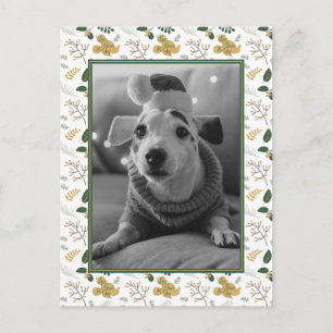 Mickey Mouse Love, Peace & Joy Pattern Postcard