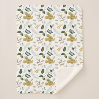 Mickey Mouse | Love, Peace & Joy Pattern Sherpa Blanket