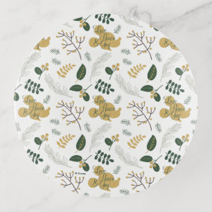 Mickey Mouse   Love, Peace & Joy Pattern Trinket Tray