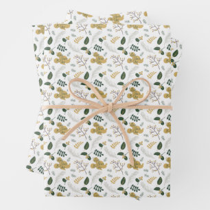 Mickey Mouse   Love, Peace & Joy Pattern Wrapping Paper Sheets
